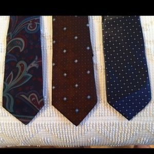 Lot of 3, Manhattan, Fuliwang & Sears The Men’s Store, Vintage Neckties
